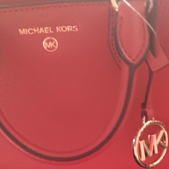 NWT Michael Kors Austin Medium Satchel-Shoulder Bag -Terracotta Pebbled Leather - Picture 13 of 16